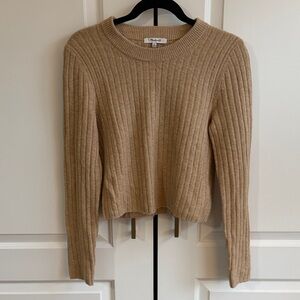Madewell Beige Ribbed Sweater